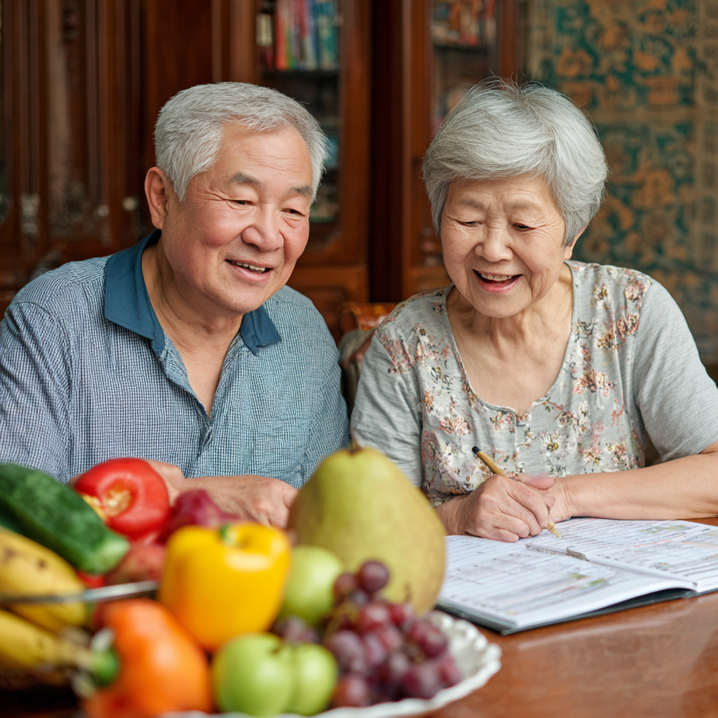 Улыбающаяся пожилая европейская женщина в спортивной одежде держит здоровый смузи после тренировки
